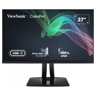 ViewSonic VP2756-4K με πιστοποίηση Pantone 100% sRGB & με εργοστασιακό καλιμπράρισμα, με 60W USB-C